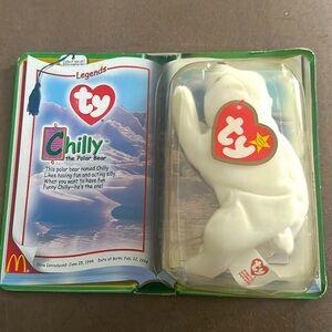 McDonald's Legends Chilly the Polar Bear TY Beanie Baby 1994 Retired